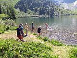 Schwimmen im Obersee