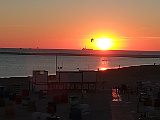 Die rote Sonne über Borkum