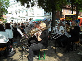 Musikzug der freiwilligen Feuerwehr beim Stadtfest