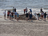 Bau des Sandschiffs