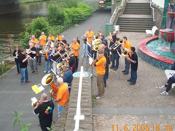 Endlich geht es los. Chor 2 bei den ersten Tönen