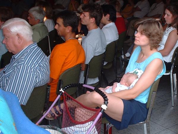 Cornelia Schmidt-Pschorn und der
                j&uuml;ngste Teilnehmer